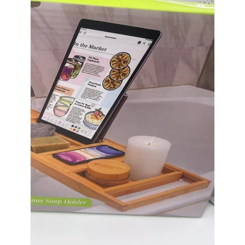 Homemaid Living Bamboo Bathtub Tray NEW